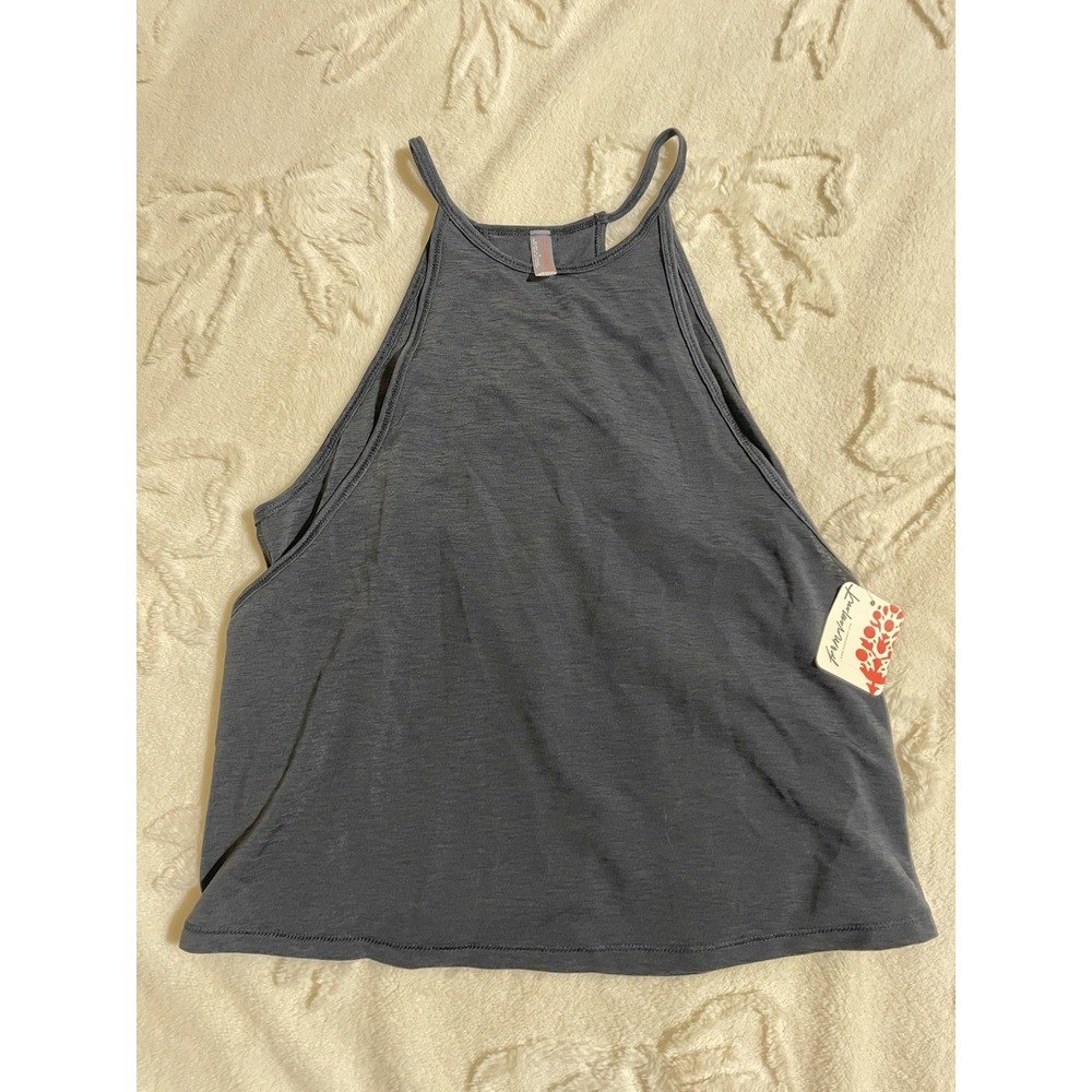 Free People We the Free Sleeveless Strappy Top Womens Size Small Grey